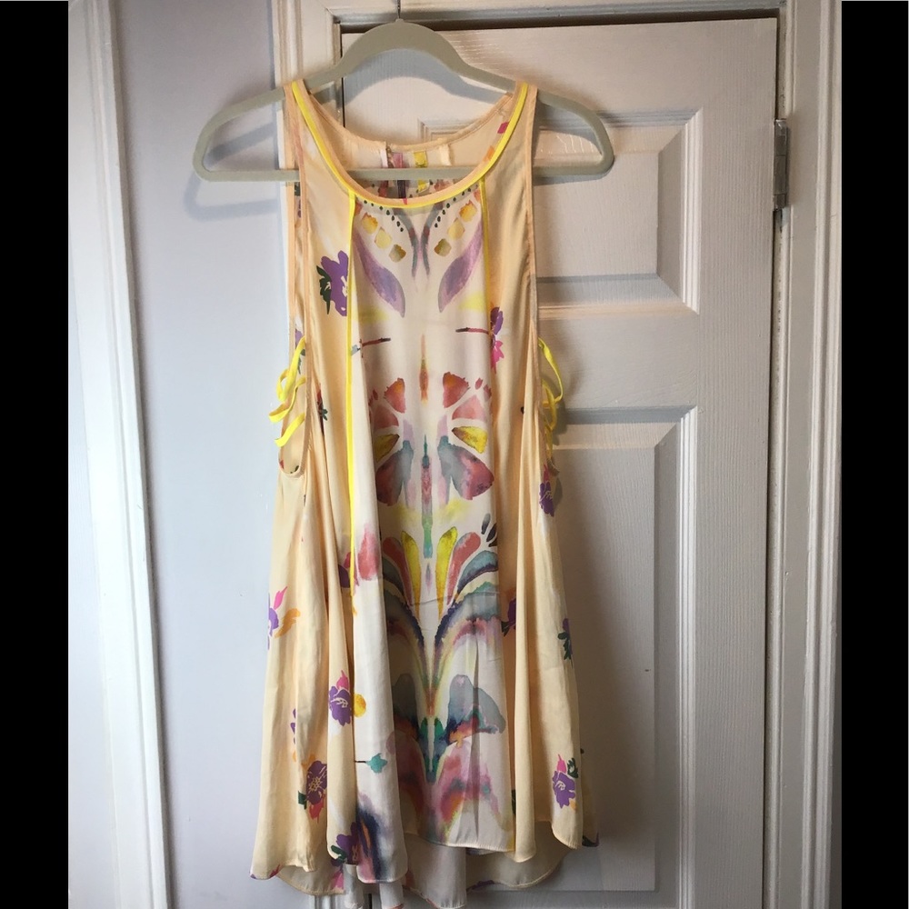 Free People Floral Tunic Size L